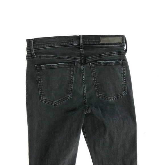GRLFRND Candice ripped black stretch skinny jeans ankle jegging 27P 27 petite - Picture 16 of 16